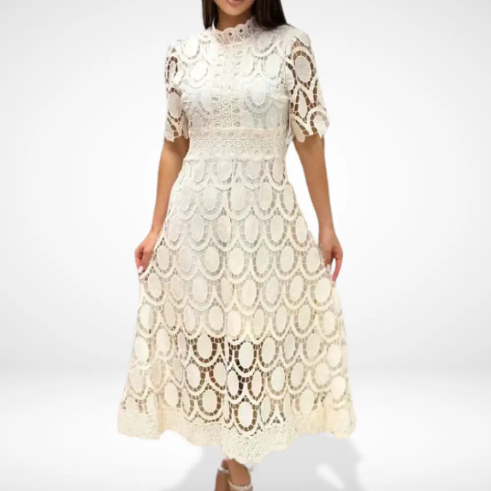 Via | Lange jurk met elegante kant
