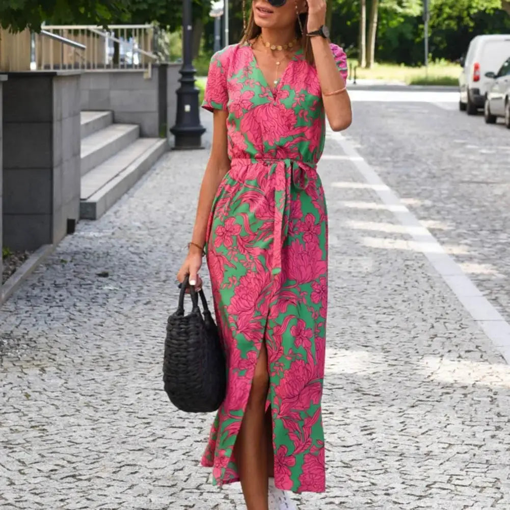 Fez | Kruidige jurk met bloemenprint