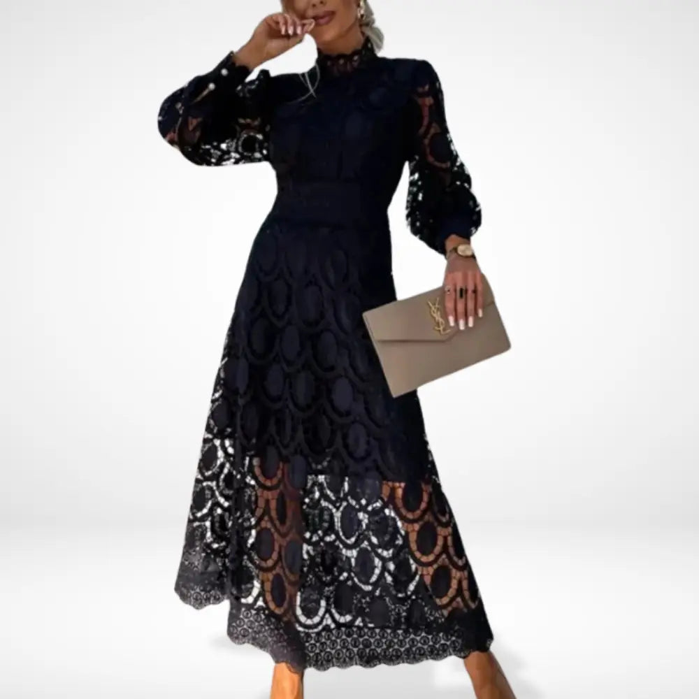 Via | Lange jurk met elegante kant